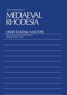 Image for Mediaeval Rhodesia (African Prehistory No 3)