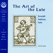 Image for Joseph Ladone :The Art of the Lute Audio Music CD